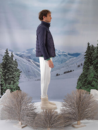 Xint Lacivert Formunu Koruyan Regular Fit Mont