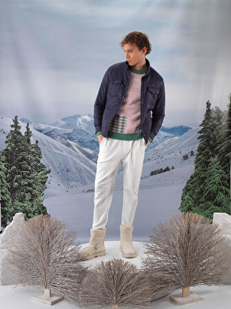Xint Lacivert Formunu Koruyan Regular Fit Mont