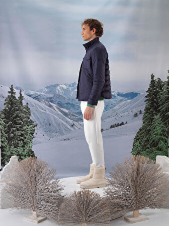 Xint Lacivert Formunu Koruyan Regular Fit Mont