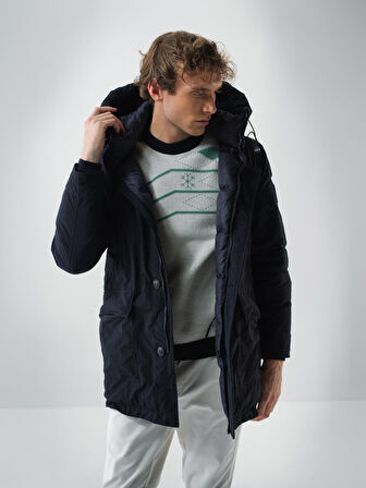 Xint Lacivert Formunu Koruyan Regular Fit Mont