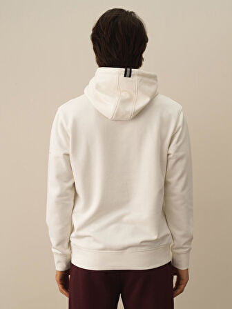 Xint Ekru Pamuk Dokulu Regular Fit Sweatshirt