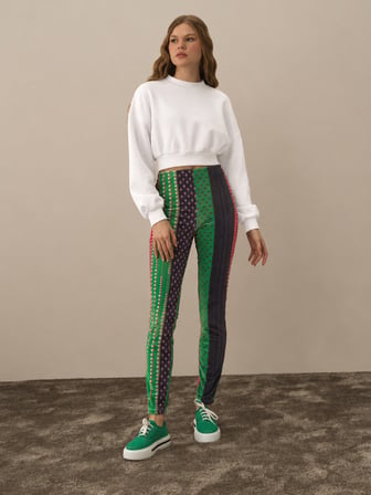 Xint Ekru Regular Fit Bisiklet Yaka Pamuklu Sweatshirt