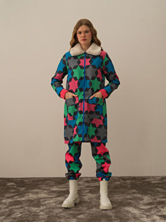 Xint Mavi Formunu Koruyan Regular Fit Mont