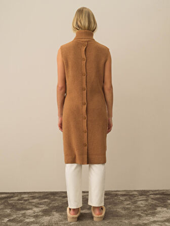 Xint Ekru Pamuk Dokulu Oversize Pantolon