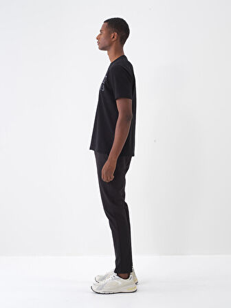 Siyah Slim Fit Pamuklu Pantolon