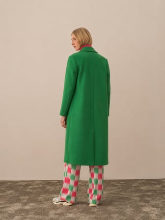 Xint Yeşil Oversize Kaban