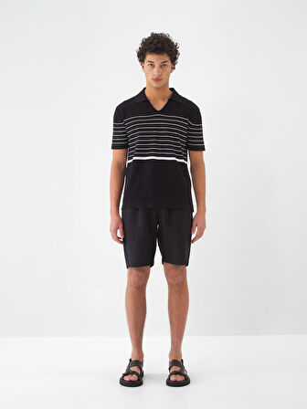 Siyah Regular Fit  Kazak