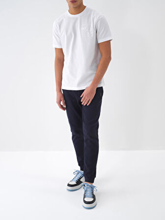 Lacivert Regular Fit Pamuklu Jogger Pantolon