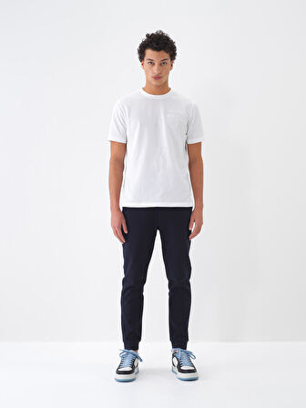 Lacivert Regular Fit Pamuklu Jogger Pantolon