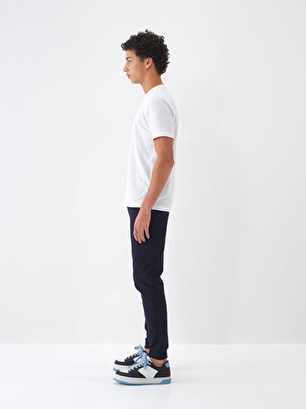 Lacivert Regular Fit Pamuklu Jogger Pantolon