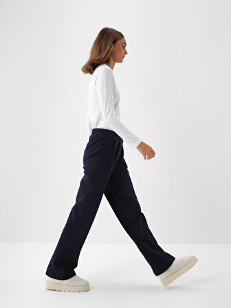 Xint Beyaz Modal Dokulu Slim Fit Uzun Kollu Tişört