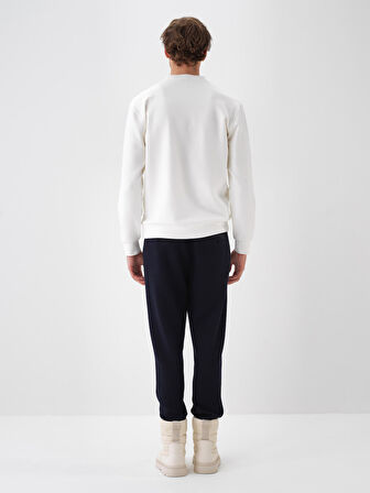 Xint Lacivert Esnek Dokulu Regular Fit Jogger Pantolon