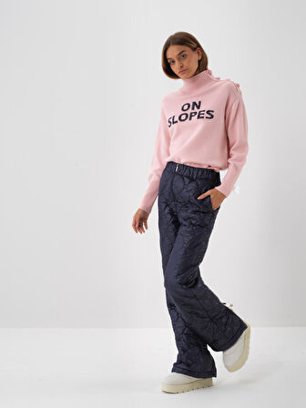 Xint Pembe Doğal Yün Dokulu Oversize Kazak