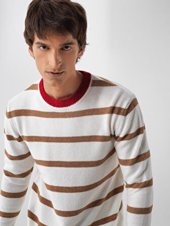 Xint Camel Yumuşak Dokulu Regular Fit Kazak