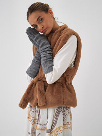 Xint Camel Formunu Koruyan Regular Fit Yelek