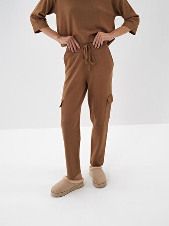 Xint Camel Doğal Yün Dokulu Regular Fit Pantolon