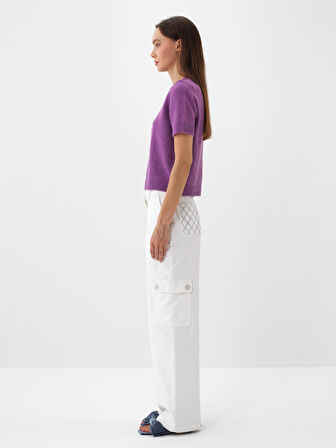 Xint Mor Yumuşak Dokulu Regular Fit Kazak