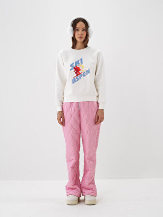 Xint Ekru Pamuk Dokulu Regular Fit Sweatshirt