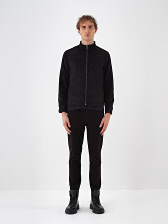 Xint Siyah Soft Touch Süet Görünüm Regular Fit Ceket