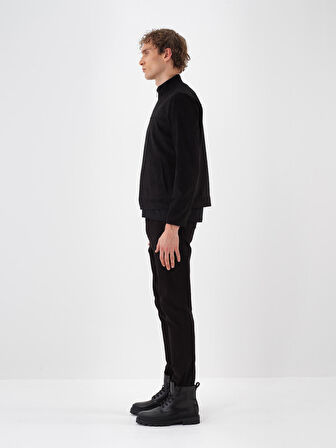 Xint Siyah Soft Touch Süet Görünüm Regular Fit Ceket