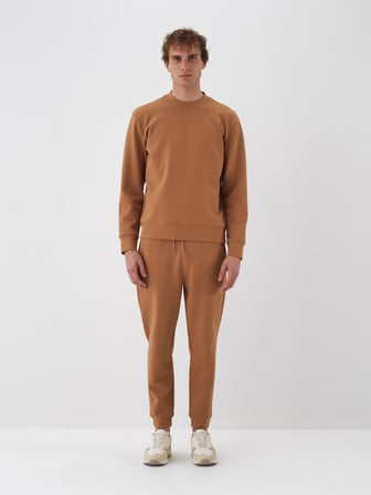 Xint Camel Pamuk Dokulu Regular Fit Sweatshirt