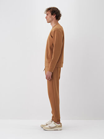 Xint Camel Pamuk Dokulu Regular Fit Sweatshirt