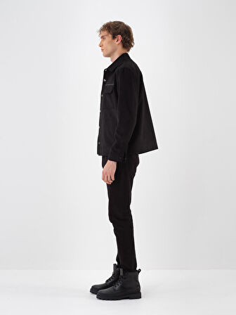 Xint Siyah Soft Touch Süet Görünüm Regular Fit Ceket