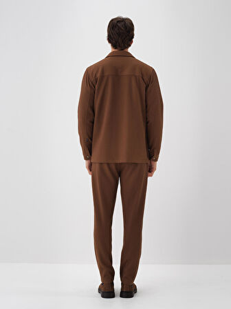 Xint Camel Esnek Dokulu Regular Fit Ceket