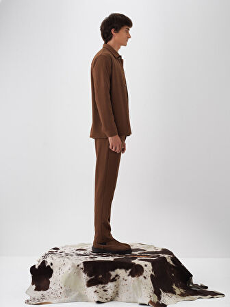 Xint Camel Esnek Dokulu Regular Fit Jogger Pantolon