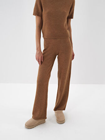 Xint Camel Yumuşak Dokulu Oversize Pantolon