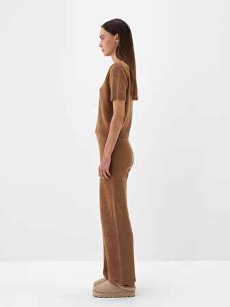 Xint Camel Yumuşak Dokulu Oversize Pantolon