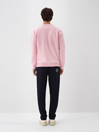 Xint Pembe Pamuk Dokulu Regular Fit Sweatshirt