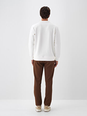 Xint Ekru Pamuk Dokulu Regular Fit Sweatshirt