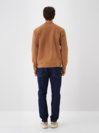 Xint Camel Pamuk Dokulu Regular Fit Sweatshirt