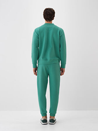 Xint Yeşil Pamuk Dokulu Regular Fit Sweat Pantolon