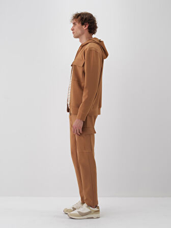 Xint Camel Pamuk Dokulu Regular Fit Sweatmont