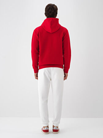 Xint Kırmızı Pamuk Dokulu Regular Fit Sweatshirt