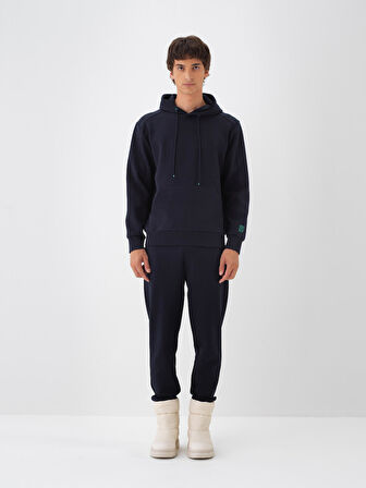 Xint Lacivert Pamuk Dokulu Regular Fit Sweatshirt