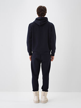 Xint Lacivert Pamuk Dokulu Regular Fit Sweatshirt