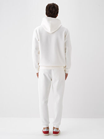 Xint Ekru Pamuk Dokulu Regular Fit Sweatshirt