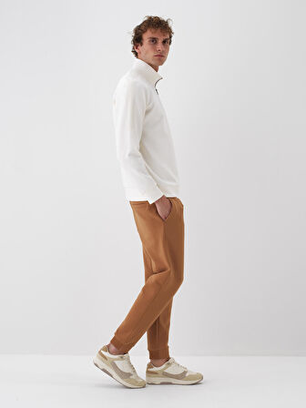 Xint Ekru Pamuk Dokulu Regular Fit Sweatshirt