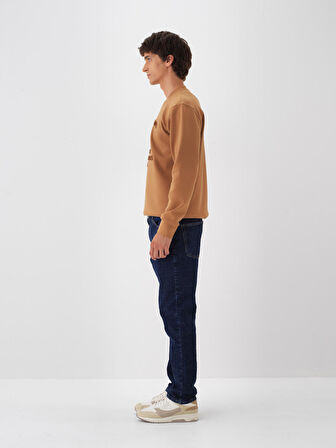 Xint İndigo Pamuk Dokulu Slim Fit Denim Pantolon