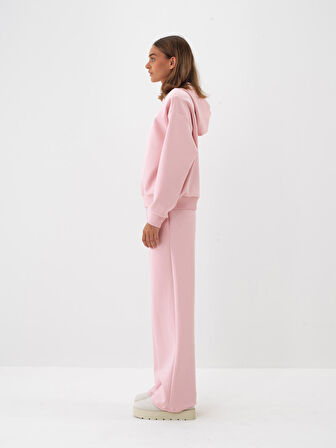Xint Pembe Pamuk Dokulu Oversize Sweatshirt