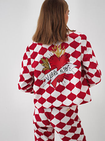 Xint Kırmızı Formunu Koruyan Regular Fit Ceket