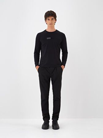 Xint Siyah Esnek Dokulu Slim Fit Pantolon