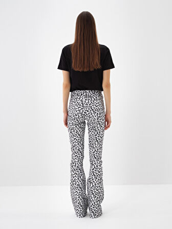 Xint Siyah Pamuk Dokulu Slim Fit Pantolon