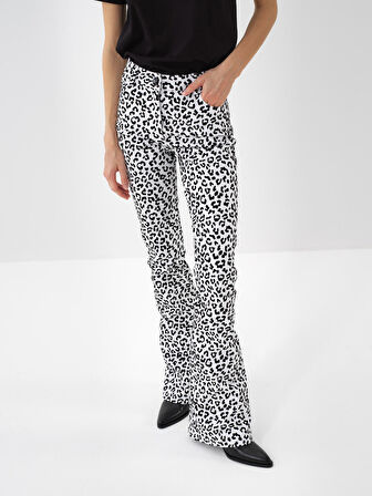 Xint Siyah Pamuk Dokulu Slim Fit Pantolon