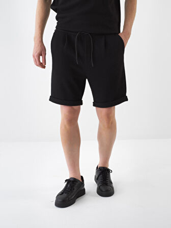 Siyah Regular Fit  Şort