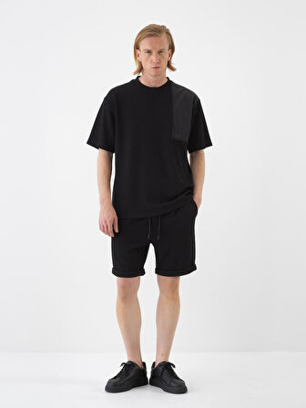 Siyah Regular Fit  Şort
