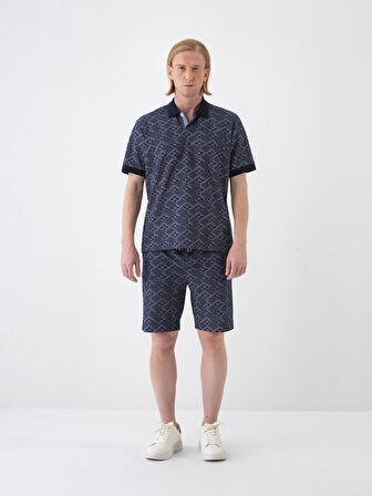 Lacivert Regular Fit  Şort